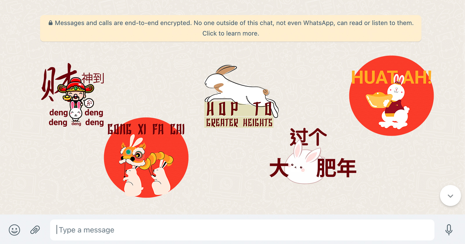 Chinese New Year 2023 sticker pack for intermediaries to greet